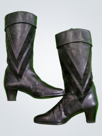 Black Leather Boots