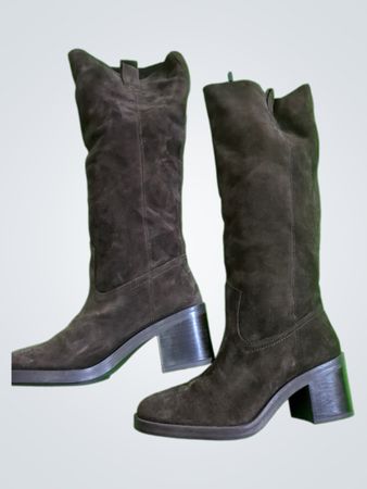 Brown Suede Boots