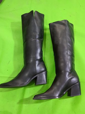 Bershka Black Leather Boots