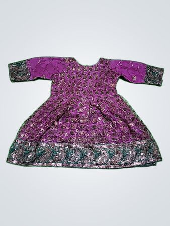 Purple Paisley Dress