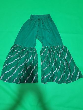 Green Embellished Pants