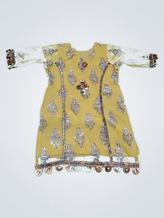 Yellow Embroidered Dress