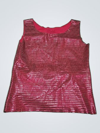 Red Metallic Tank Top