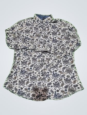 Stone Island Paisley Print Long Sleeve Shirt