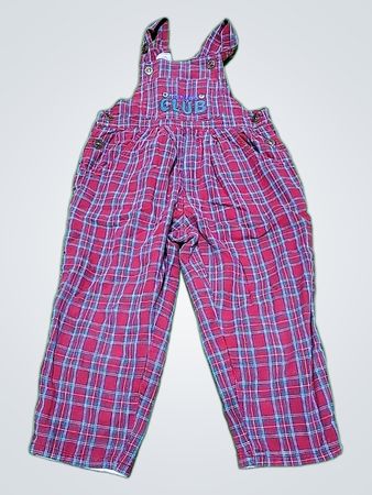 Red Plaid Overalls