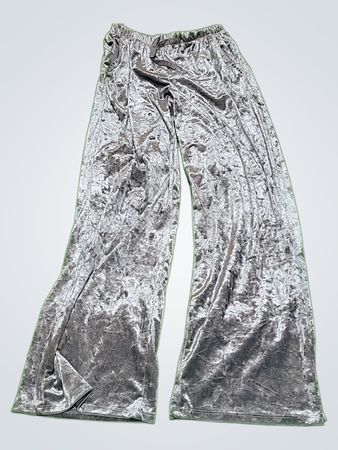 Gray Velvet Pants