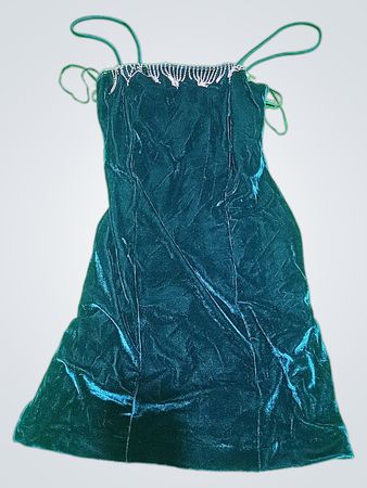 Zara Black Velvet Mini Dress