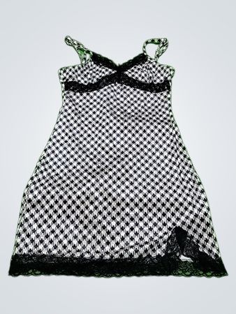 Black and White Houndstooth Dress