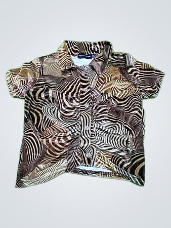 Pretty Skinny Thing Zebra Print Shirt