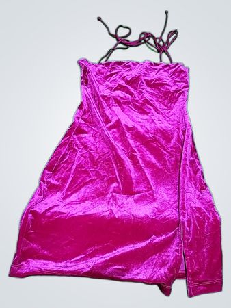 Pink Velvet Dress