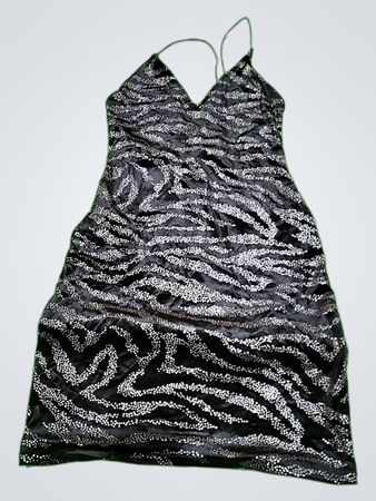 Black Sequined Dress