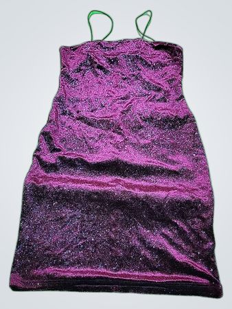 New Look Purple Sequined Dress