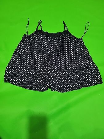 Black and White Heart Pattern Camisole