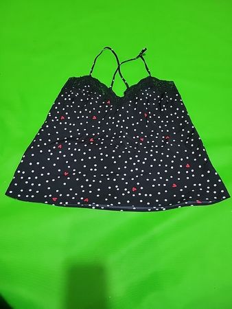 M&S Black Polka Dot Top