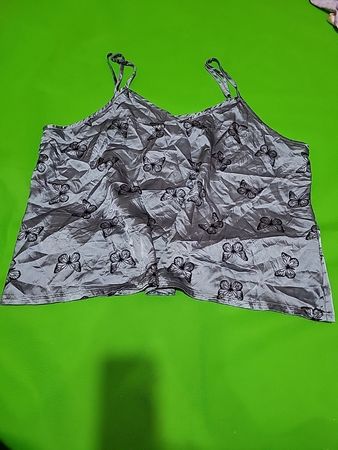 Gray Butterfly Camisole