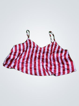 Red and White Striped Top