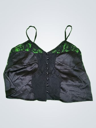 Black Lace Trim Camisole