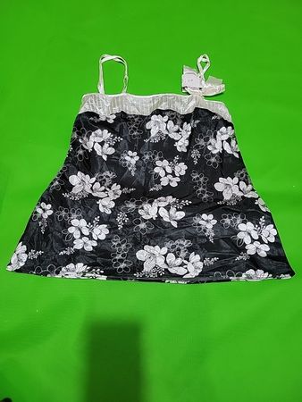 Black and White Floral Top
