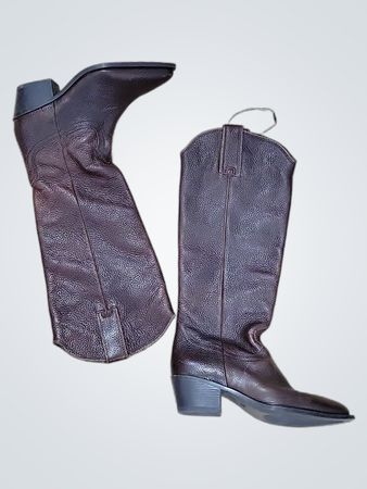 Brown Leather Cowboy Boots