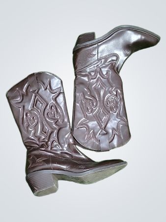 Brown Leather Cowboy Boots