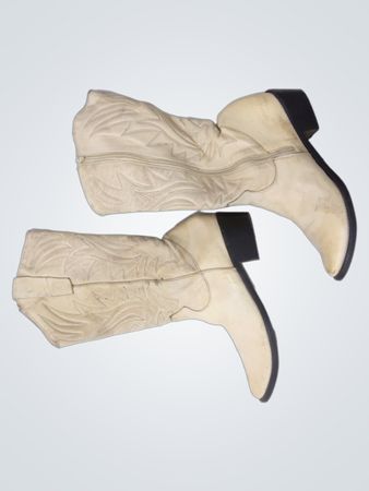 Cream Cowboy Boots
