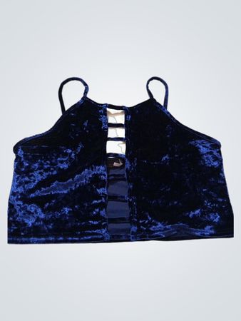 Sparkle & Fade Velvet Crop Top
