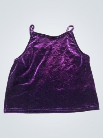 Lila Samt-Camisole