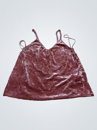 Zara Collection Pink Velvet Cami Top