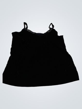 Schwarzes Samt-Cami-Top