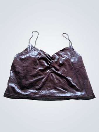TOPSHOP Samt Cami Top