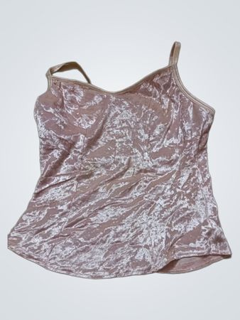 Rosa Samt-Camisole