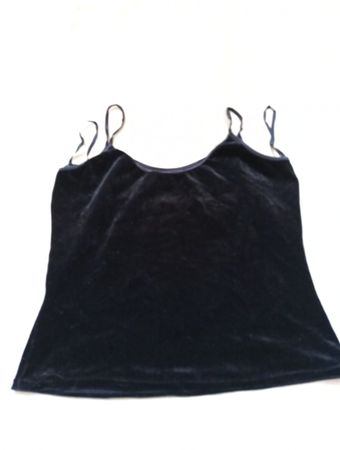 Prima Black Velvet Cami Top