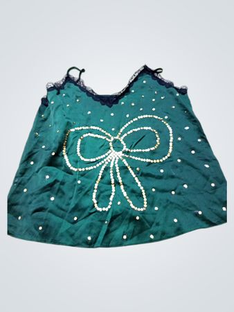 River Island Grünes Pailletten Schleifen Cami-Top