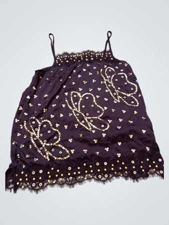 Nächstes Cami-Top mit Pailletten und Spitze