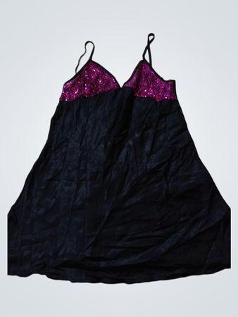 Ann Summers Schwarzes Pailletten-Cami-Kleid
