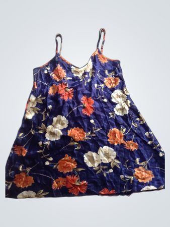 Debenhams Presence Navy Floral Print Nachthemd