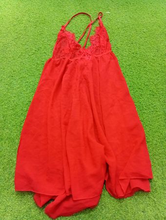 Ann Summers Red Lace Babydoll Nightgown