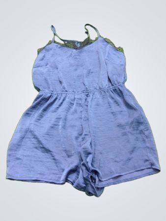 New Look Navy Lace Trim Romper