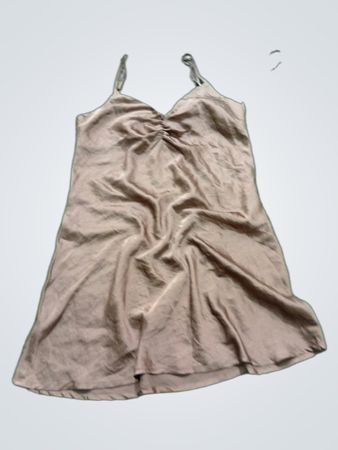 Stradivarius Braun Satin Slipkleid