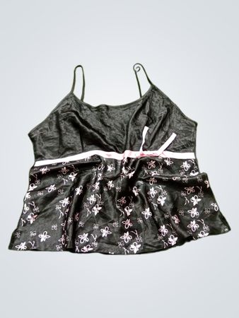 Lucie Black Blumenmuster-Camisole-Top Größe 18