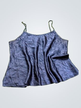Marineblaues seidiges Camisole