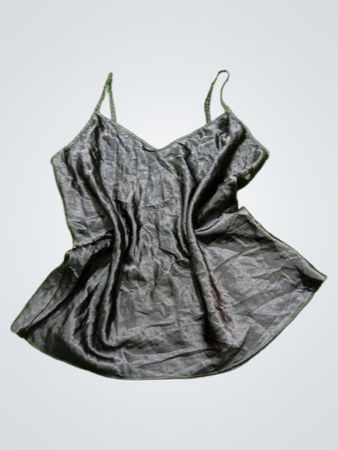 Schwarzes Satin-Camisole