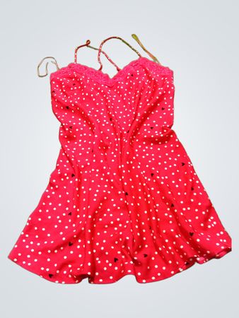 M&S Pink Polka Dot Cami Dress