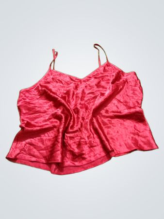 Rotes Satin-Camisole-Oberteil
