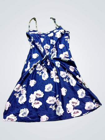 EPISODE Navy Blue Floral Print Slip Dress