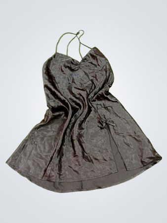 La Senza Lingerie Schwarzes Satinkleid (Slipkleid)