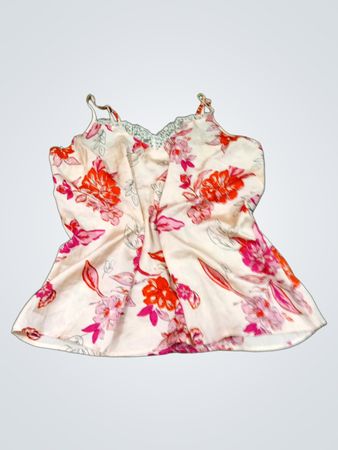 Spitzenbesetztes Camisole mit Blumenmuster