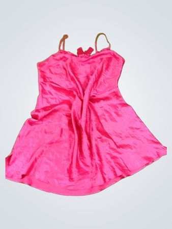 Rosa Satin-Nachthemd-Kleid