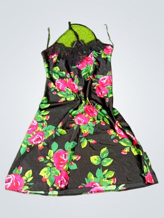 Time to Dream" Nachthemd mit Blumenmuster