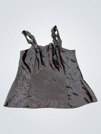 Schwarzes Spitzenbesatz-Cami-Oberteil